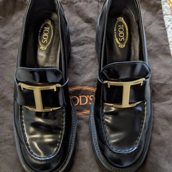 Tod's Women's chunky black loafers - Picture 8 of 8